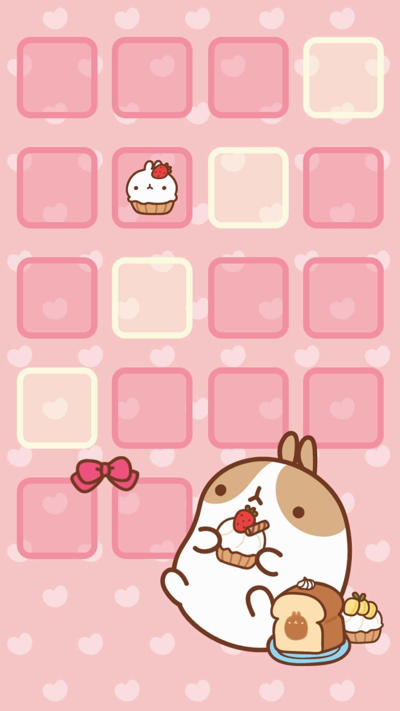 Bucură-te de Frumusețea Cute Kawaii Fundal
