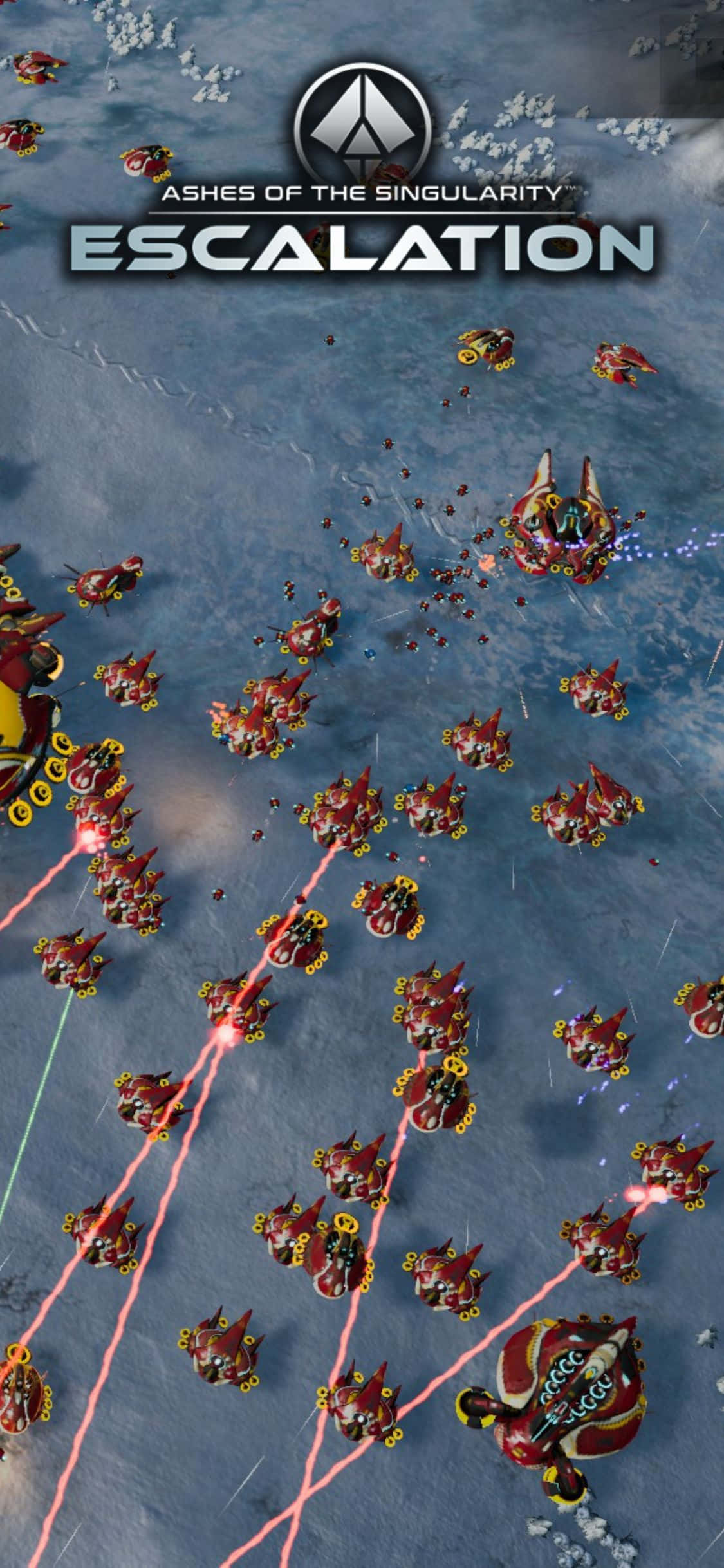 Bucură-te de grafica de înaltă calitate a Ashes Of The Singularity Escalation pe iPhone X Fundal