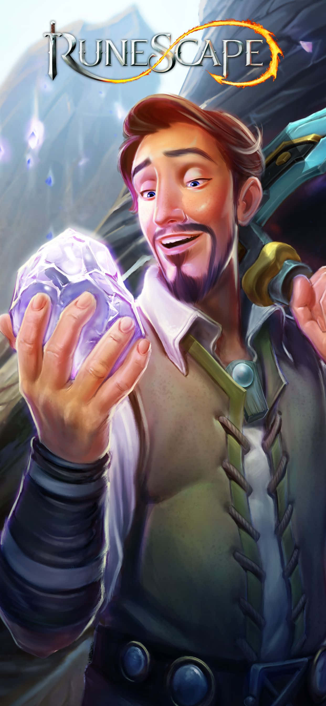 Bucură-te de lumea Runescape în detaliu impresionant pe Apple iPhone Xs Max Fundal