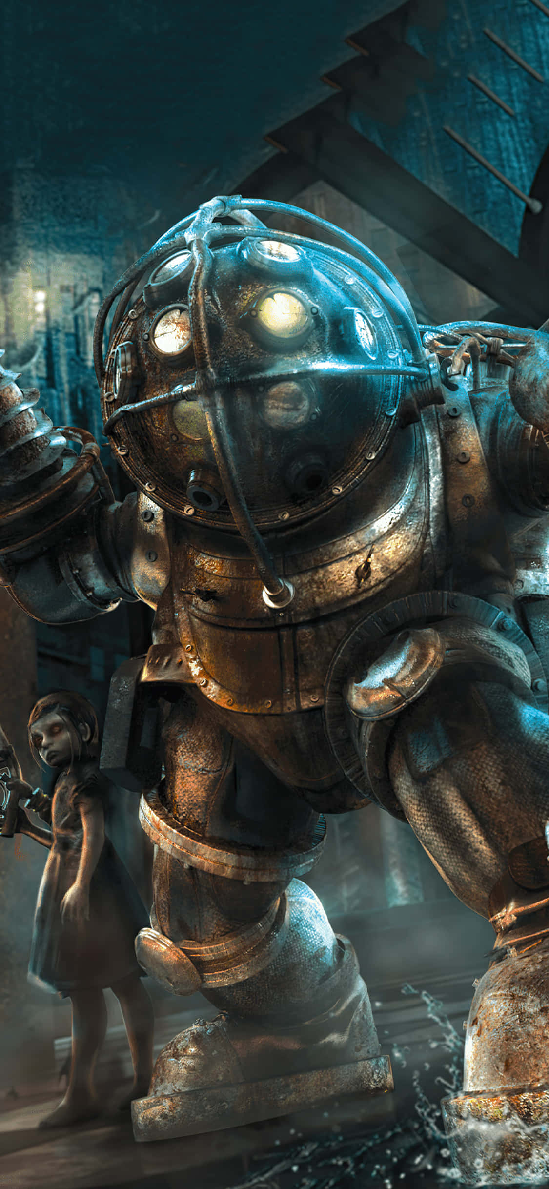 Bucură-te de minunății grafice cu Bioshock 4K pe iPhone-ul tău! Fundal