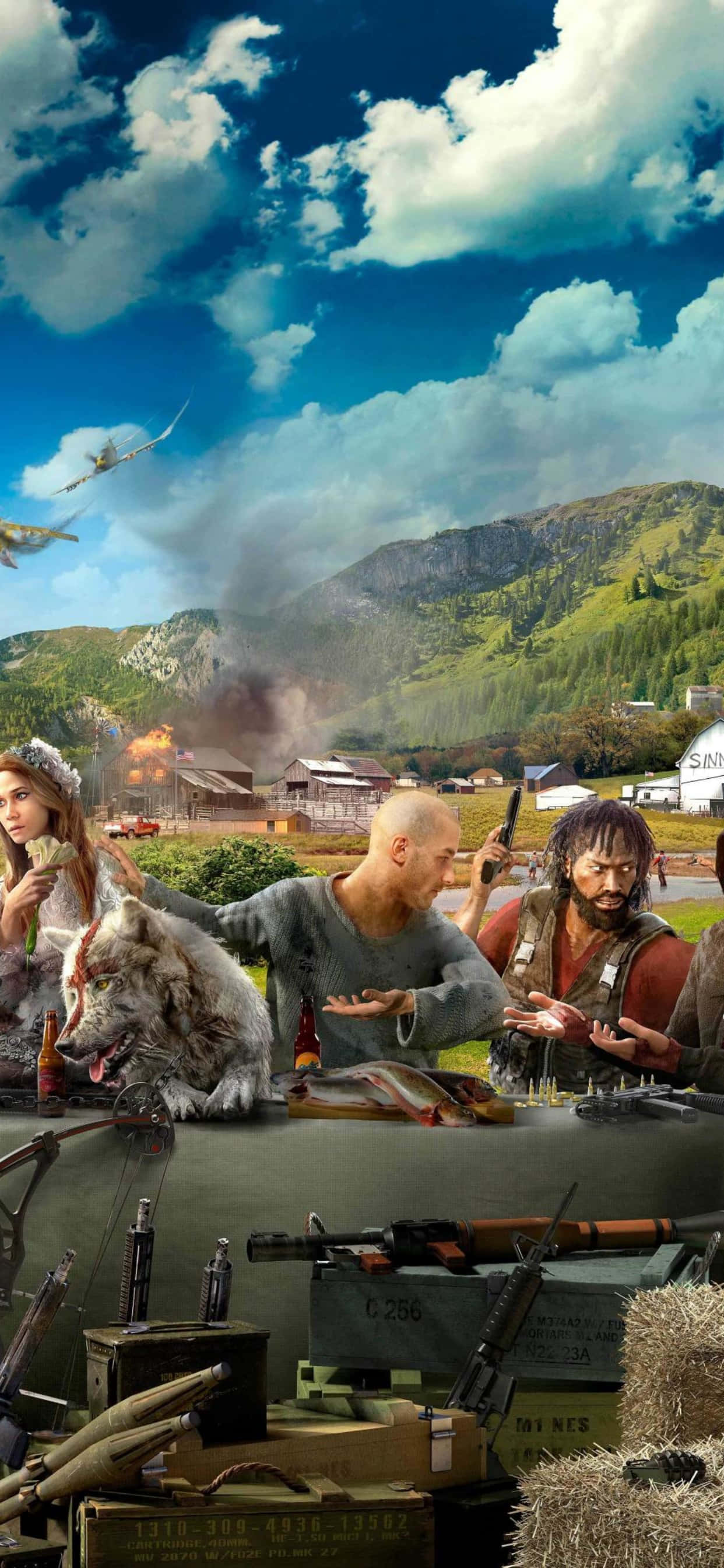 Bucură-te de o sesiune de gaming Far Cry 5 pe iPhone Xs Max. Fundal