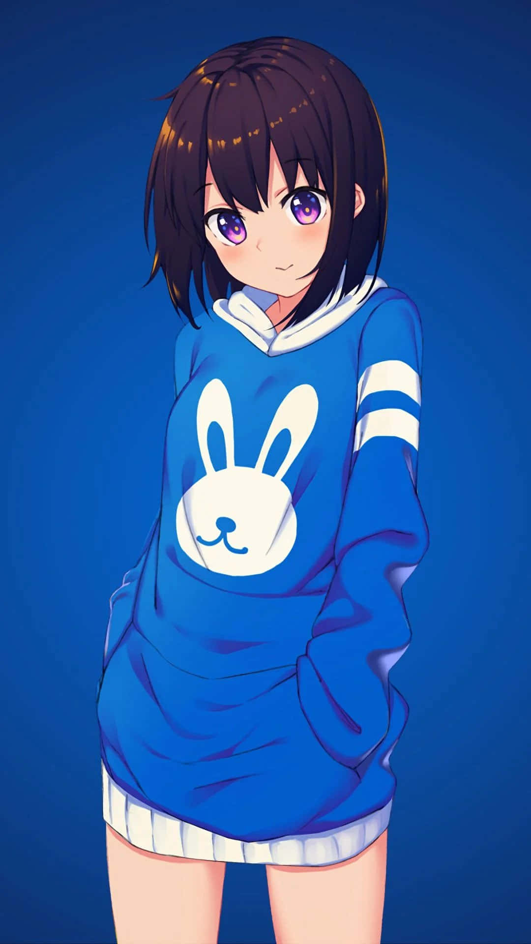 Bucură-te de sezonul toamnă cu un hanorac Anime Girl Fundal