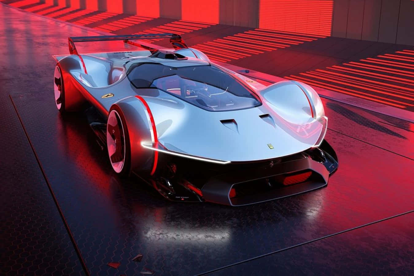 Bucură-te de Vânt într-un Ferrari Iconic Fundal