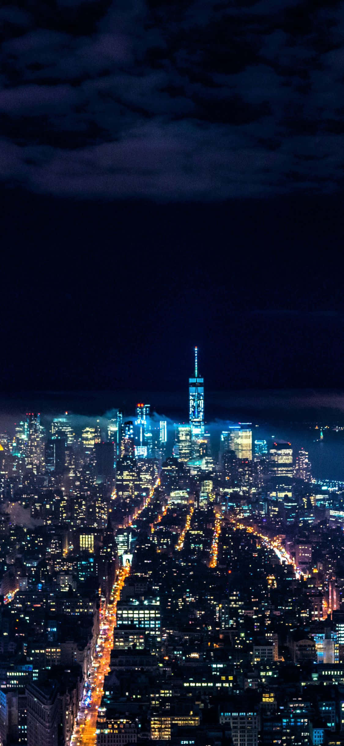 Bucură-te de vederile impresionante ale New York-ului de pe un iPhone X. Fundal