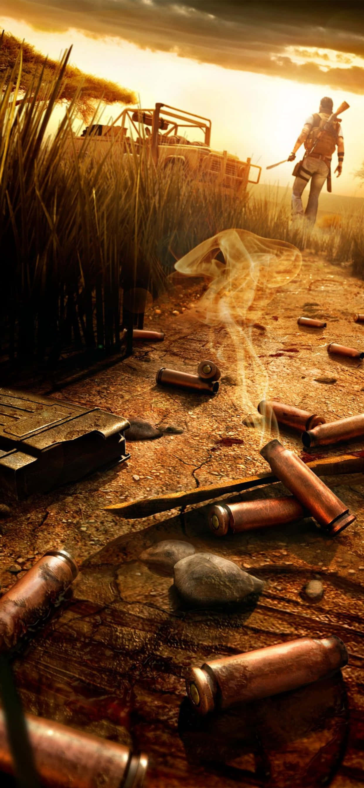 Bucură-te de vizualurile impresionante ale Far Cry 5 pe iPhone Xs Max Fundal