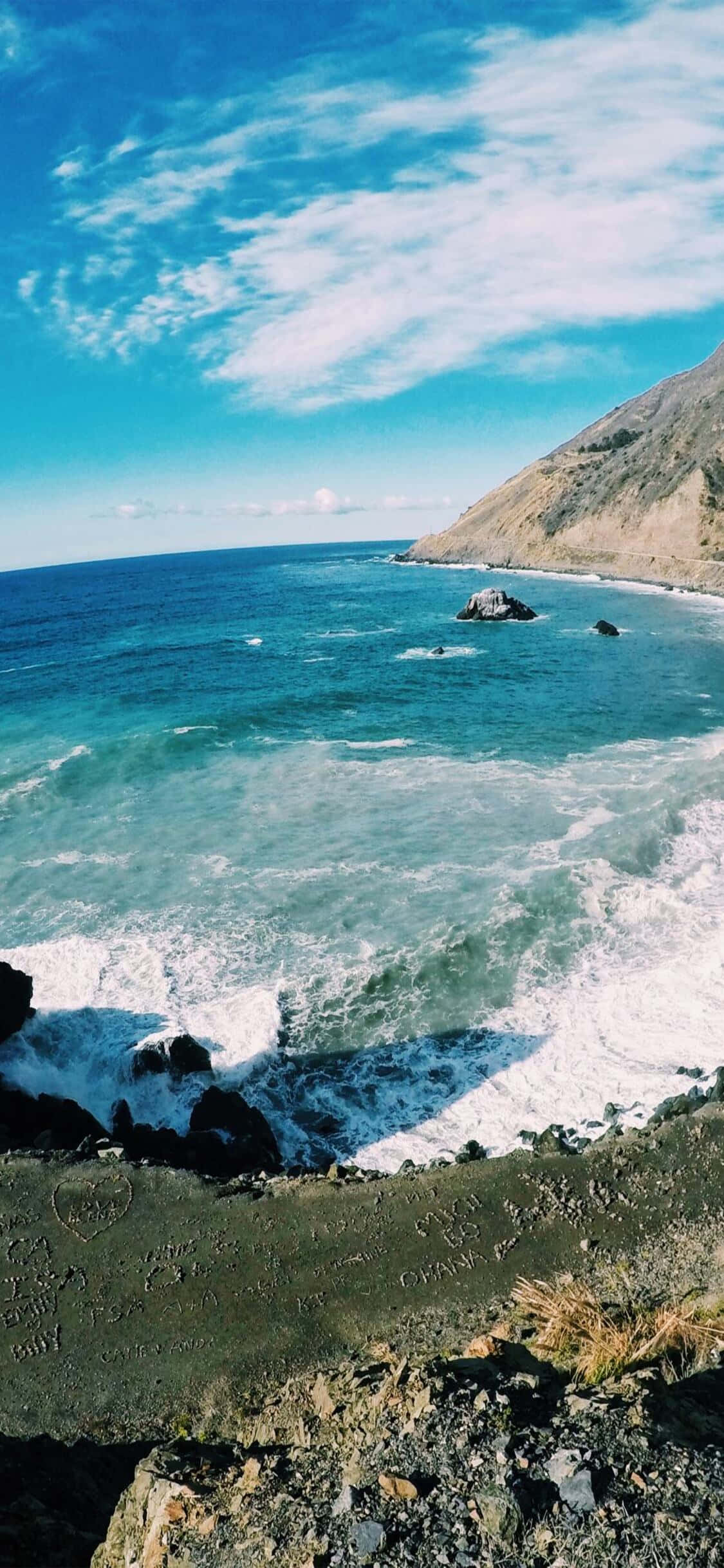 Bucurați-vă de vederile impresionante ale Californiei cu iPhone X Fundal