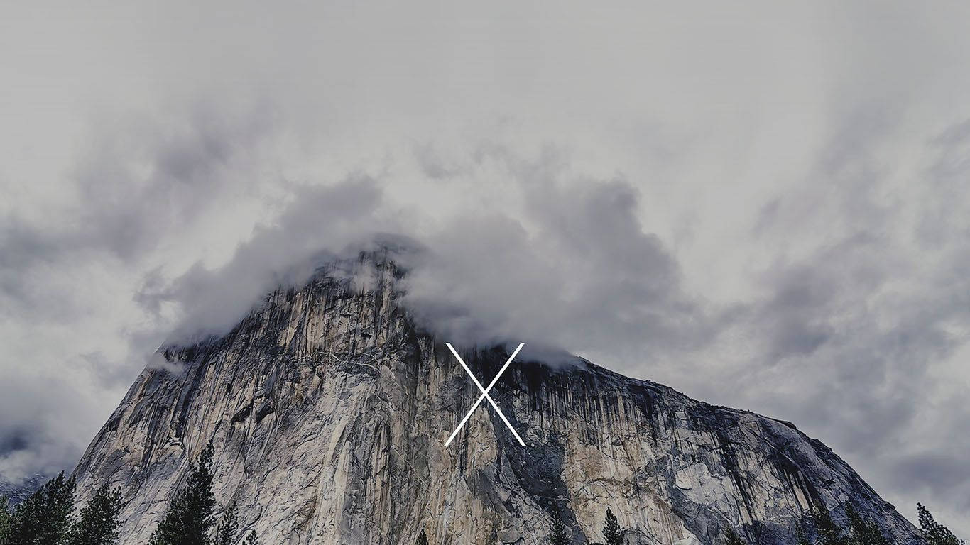 Bucurați-vă de vederi impresionante ale muntelui Yosemite de pe noul dumneavoastră MacBook Fundal