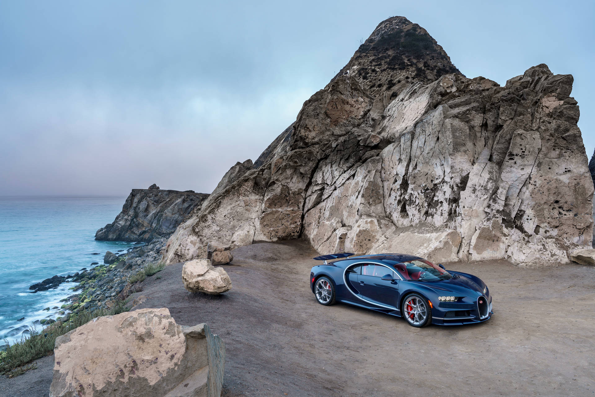 Tapet Bugatti Chiron la Mare — Bugatti Fundal