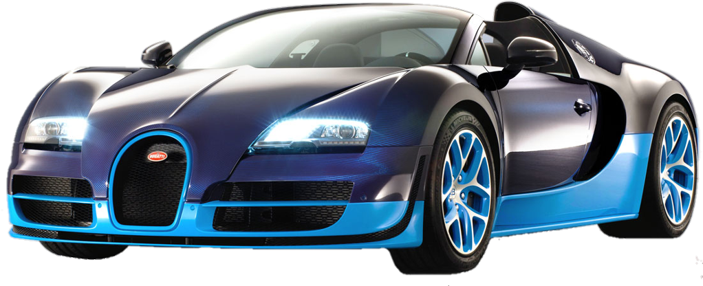 Bugatti Veyron Grand Sport albastru și negru Fundal