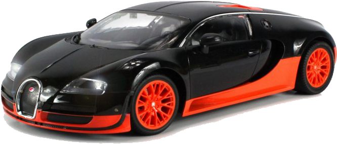 Bugatti Veyron negru și portocaliu vedere laterală Fundal