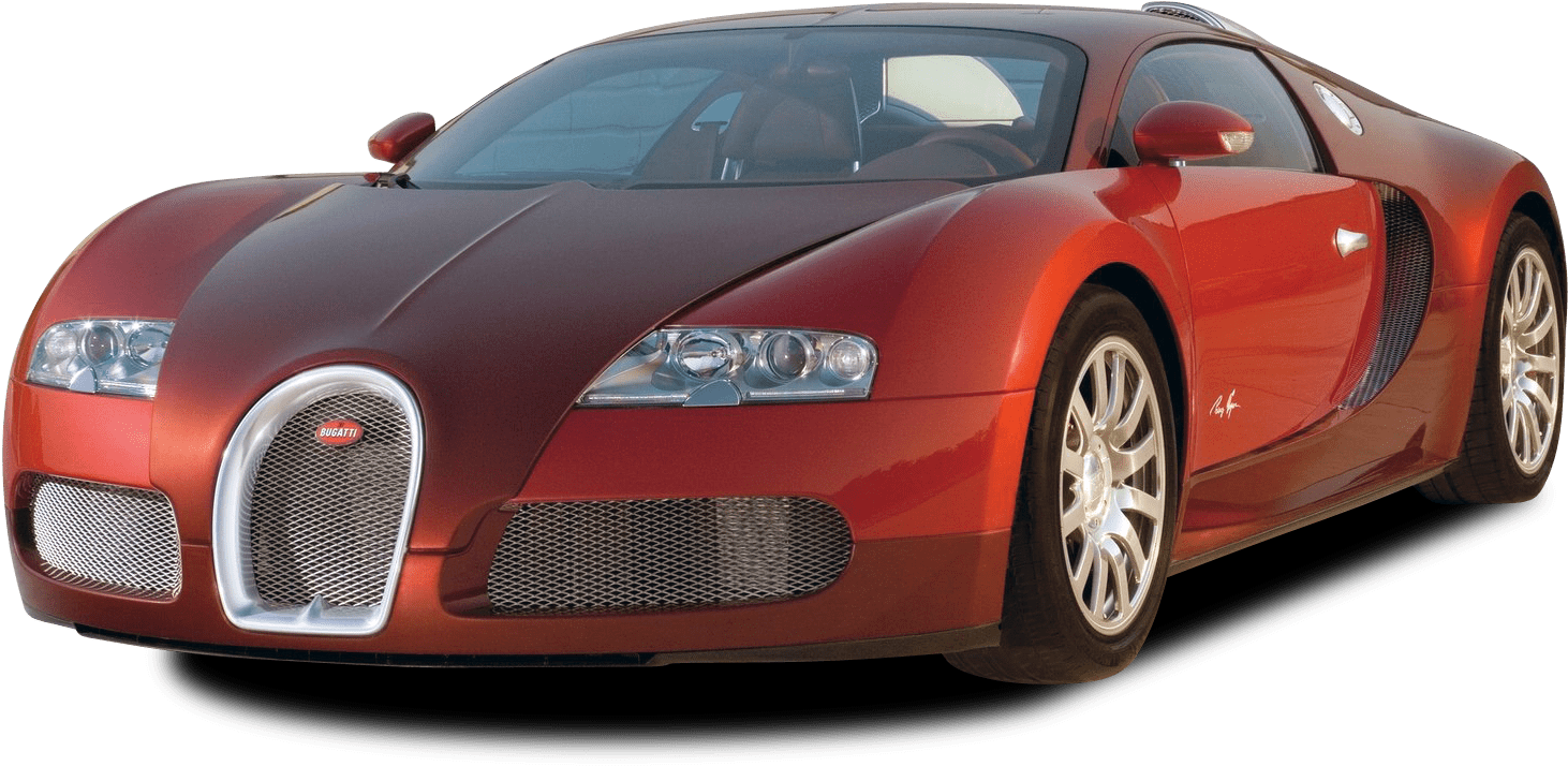 Bugatti Veyron roșu vedere laterală Fundal