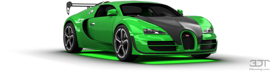 Bugatti Veyron verde sport Fundal