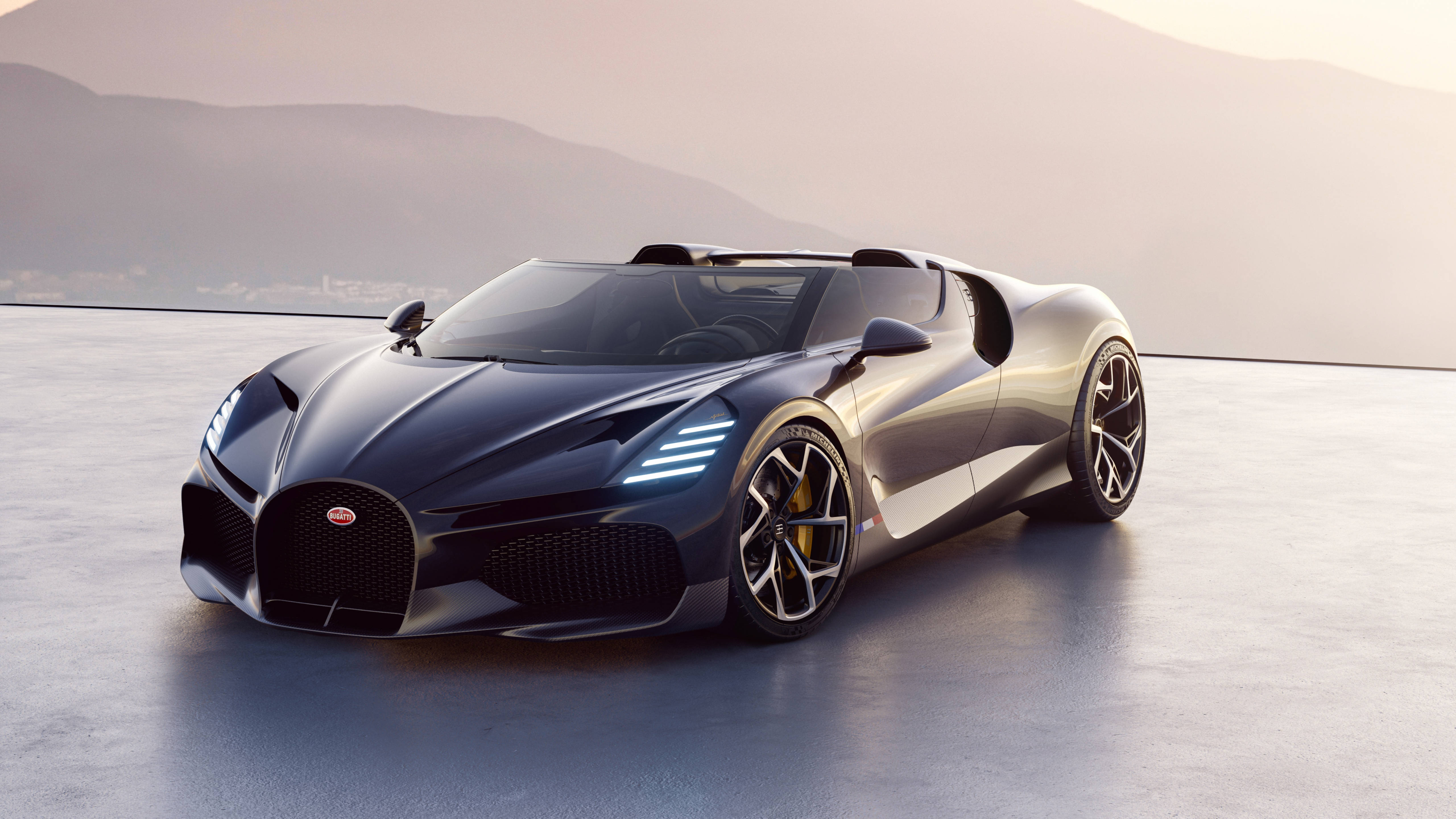 Bugatti W16 Mistral 4K Laptop Mașină Fundal