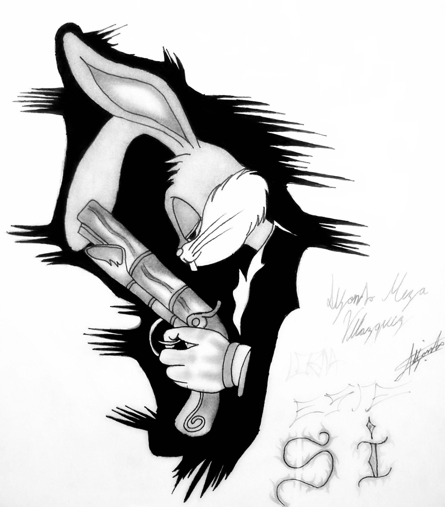 Bugs Bunny mafiot Fundal