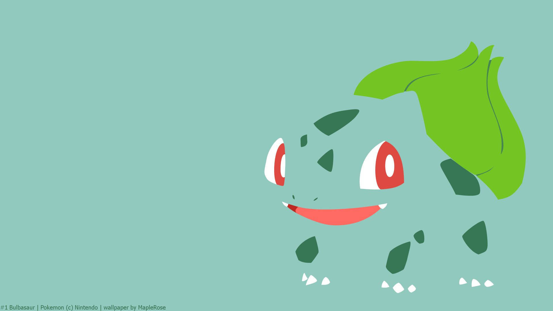 Bulbasaur drăguț și pufos Fundal