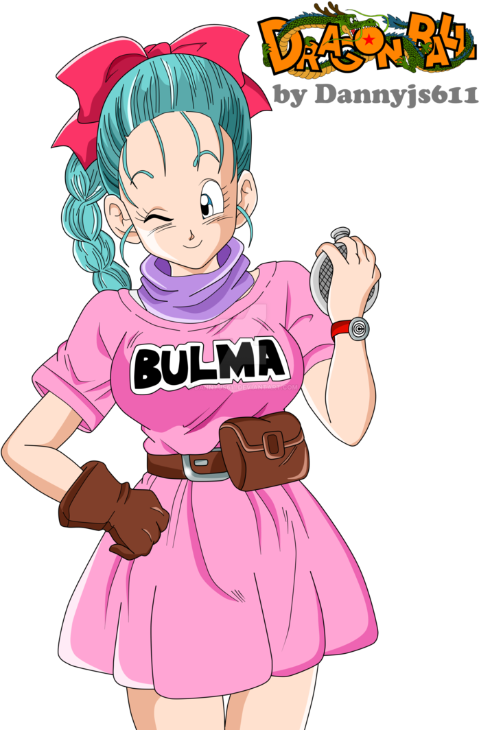 Bulma Rochie Clasică Roz Dragon Ball Fundal