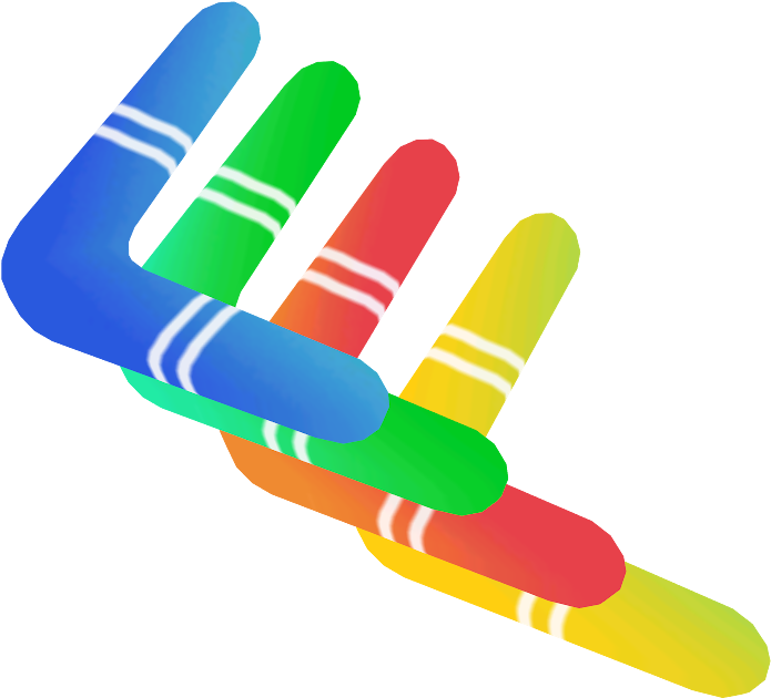 Bumerang Colorat Grafic Fundal