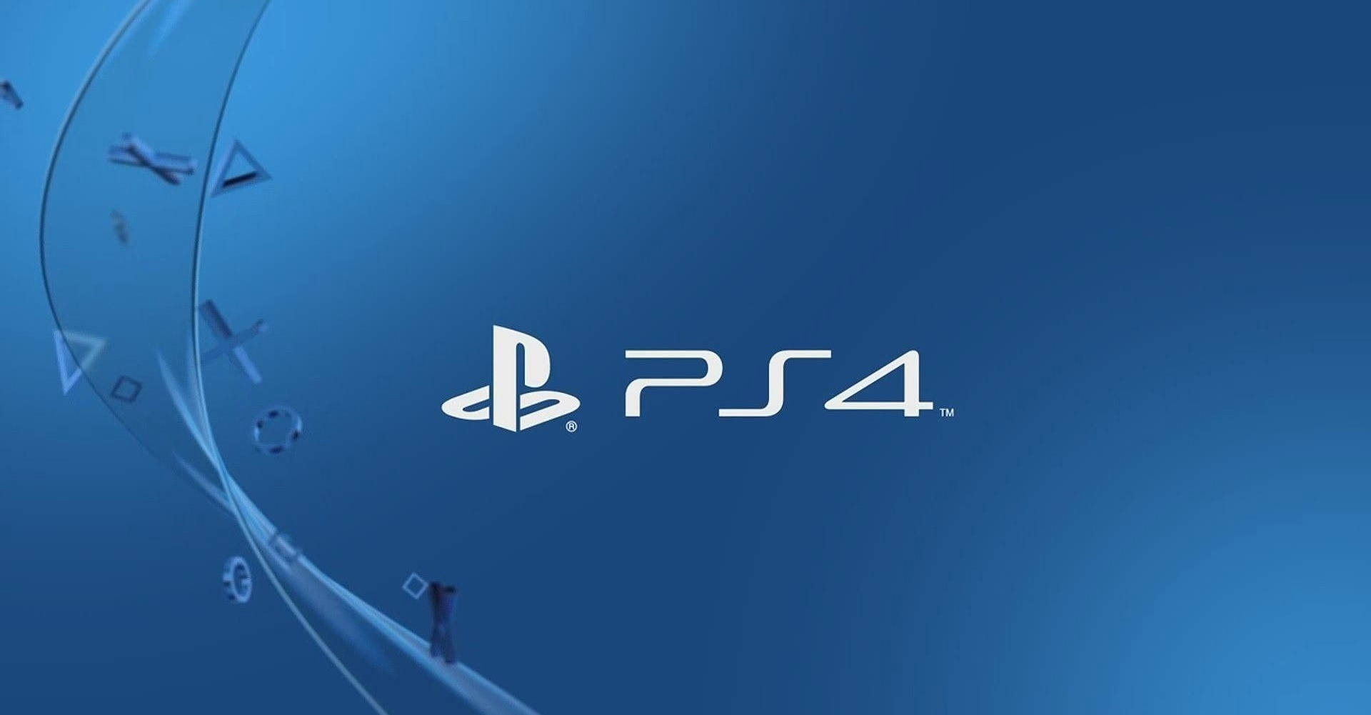 Butoane în formă de logo PS4 Fundal