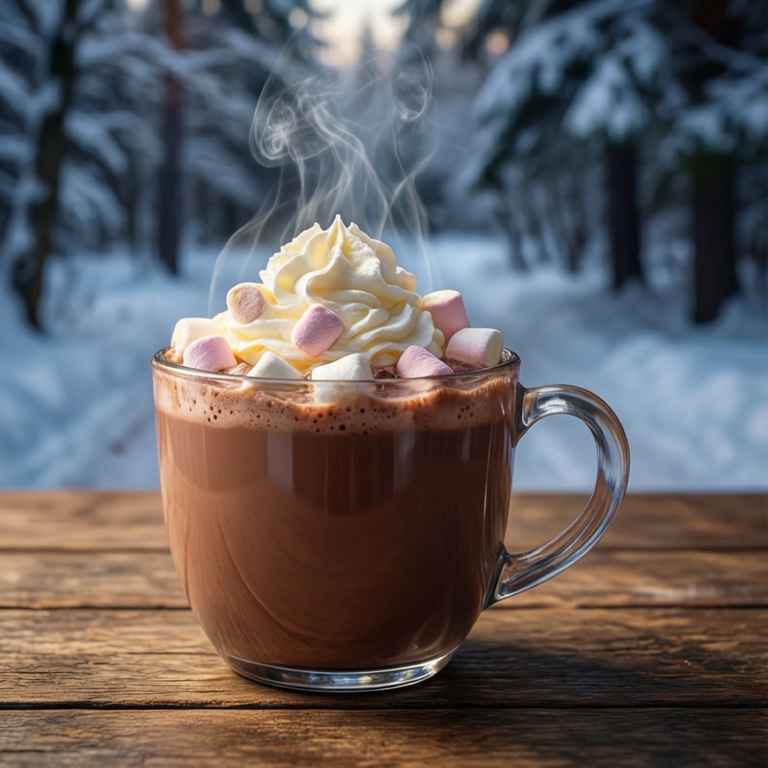 Cacao Fierbinte de Iarnă Fundal