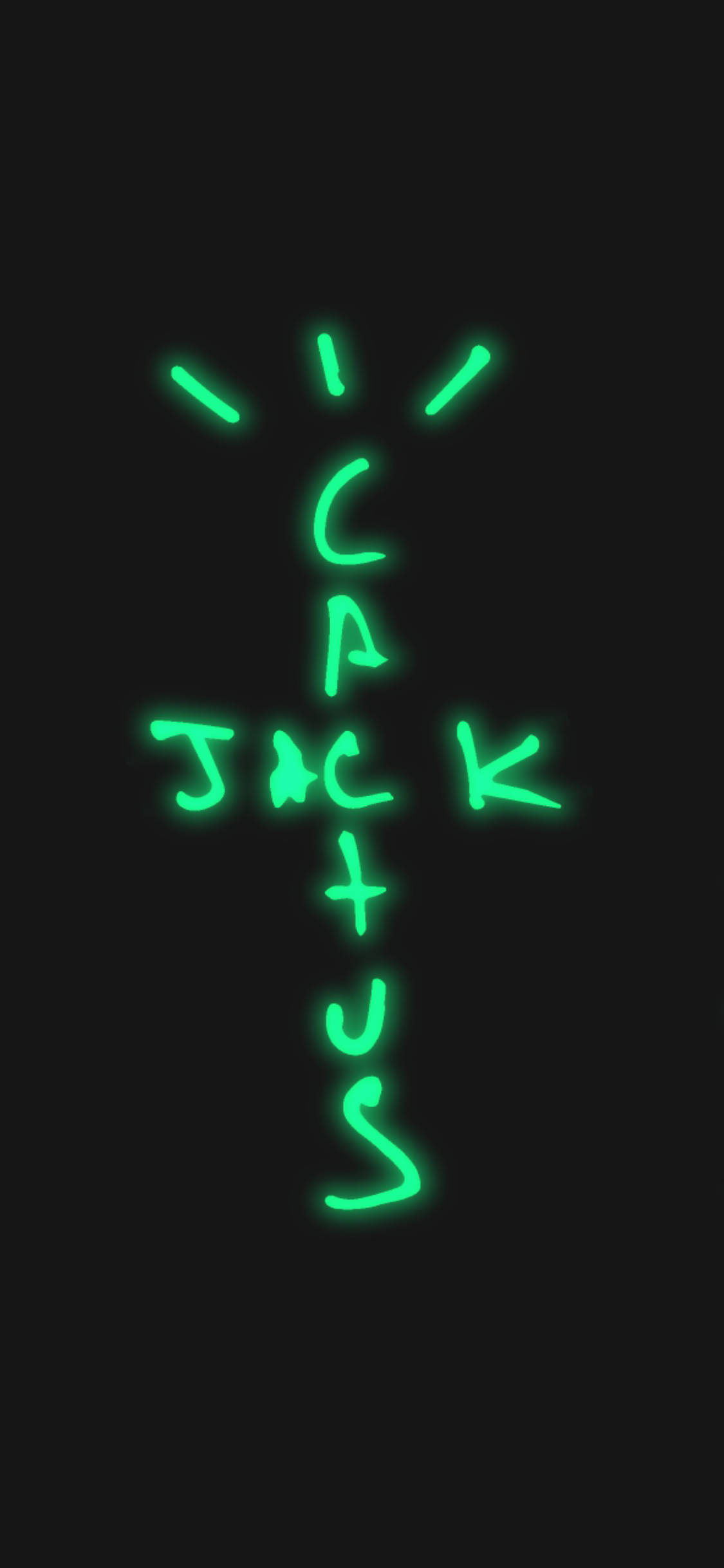 Cactus Jack Logo Luminos Fundal