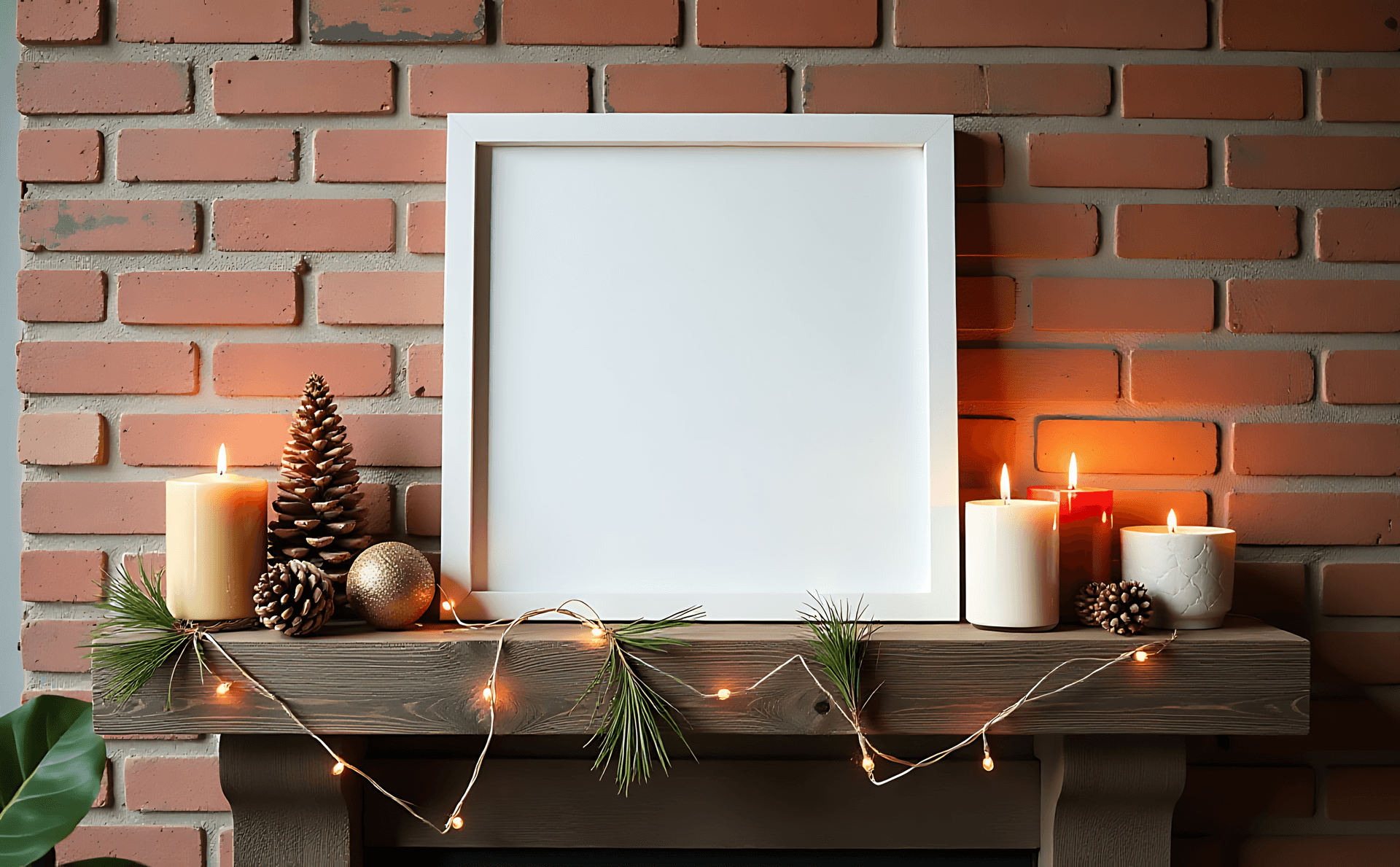 cadru,sărbătoare,Crăciun,decor,raft,pin,lumânări,gol,celebrare,confortabil,sezonier,casă,ornament,festiv,felicitare