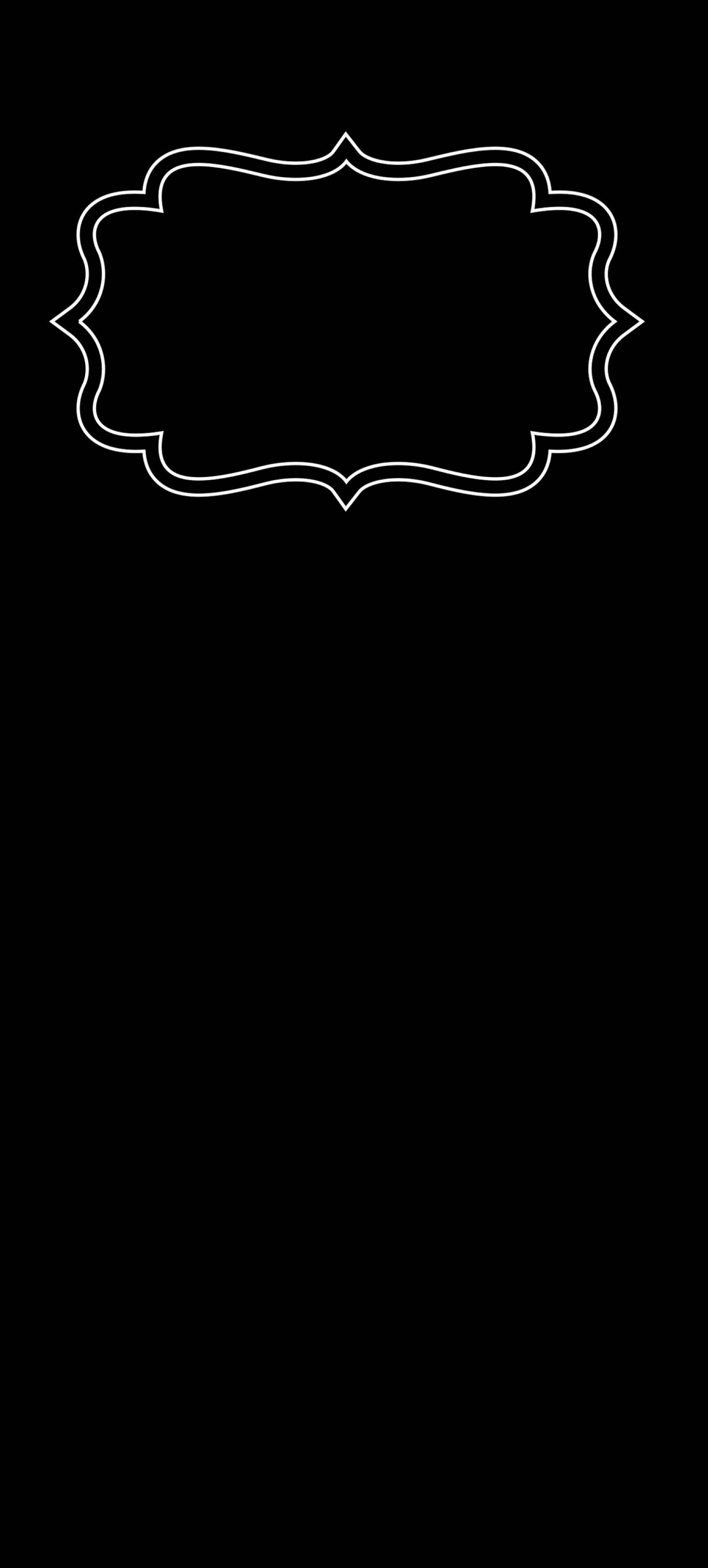 Cadru elegant minimal întunecat iPhone Fundal
