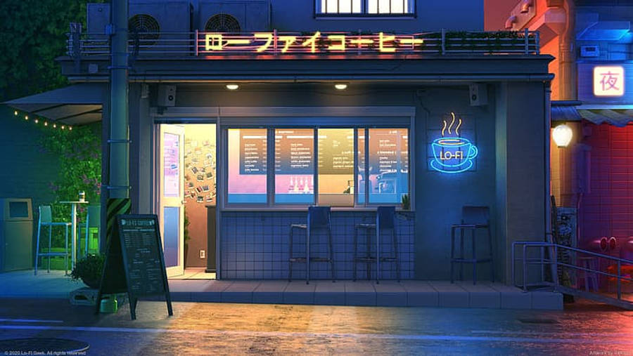 Cafea 4K Lo Fi Fundal