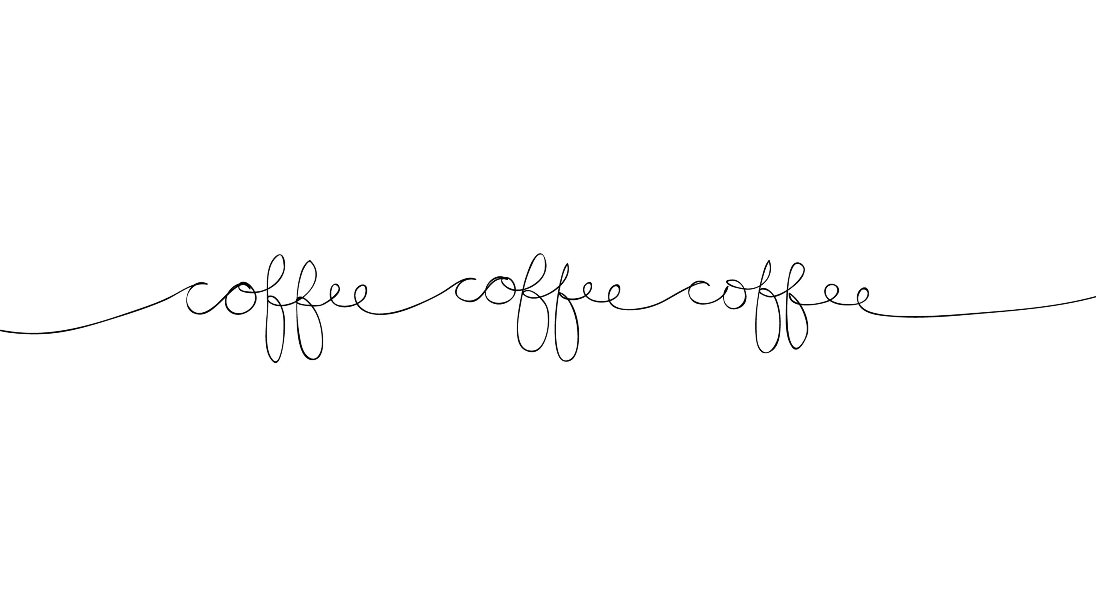 Cafea Cursive Simplă Estetică Fundal