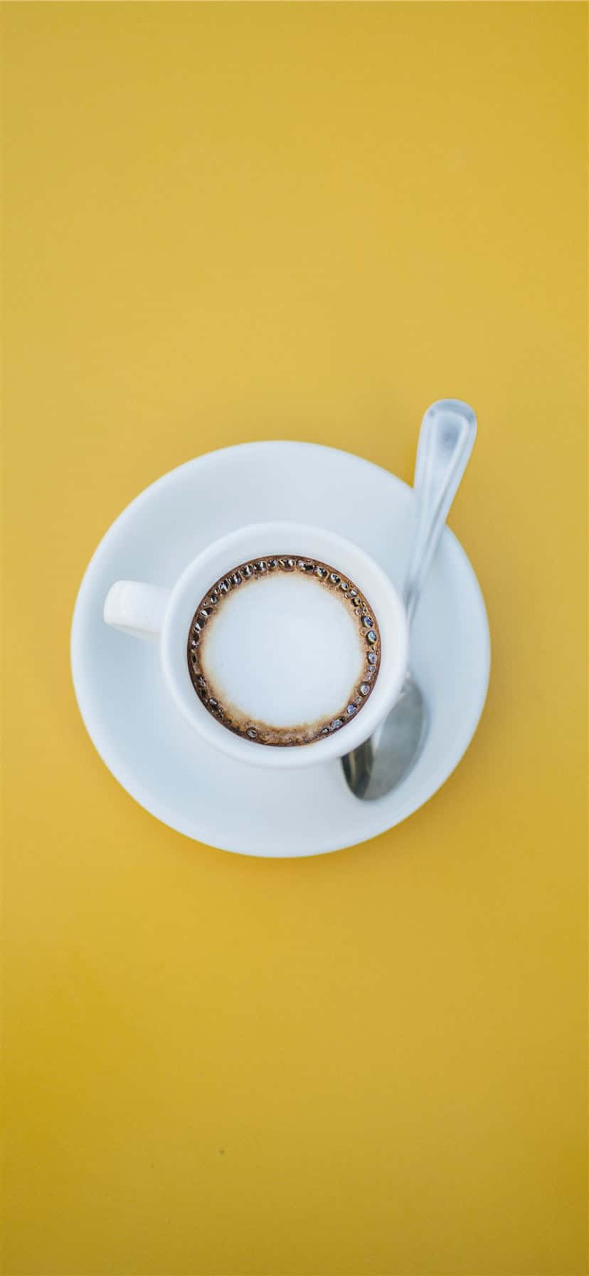 Cafenea Estetică Cu Linguriță Fundal