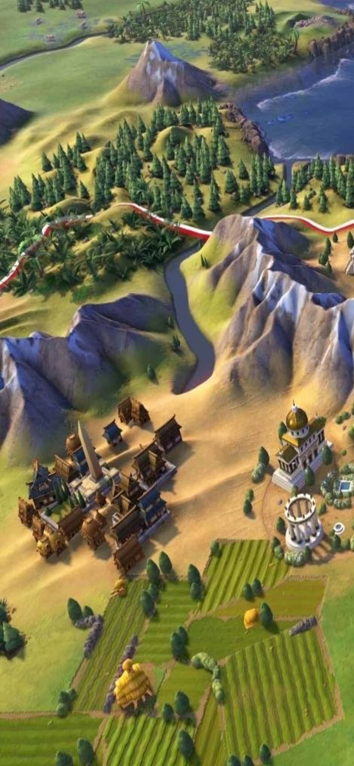 Călatoria începe – explorează o lume de posibilități cu Civilization V și iPhone X Fundal