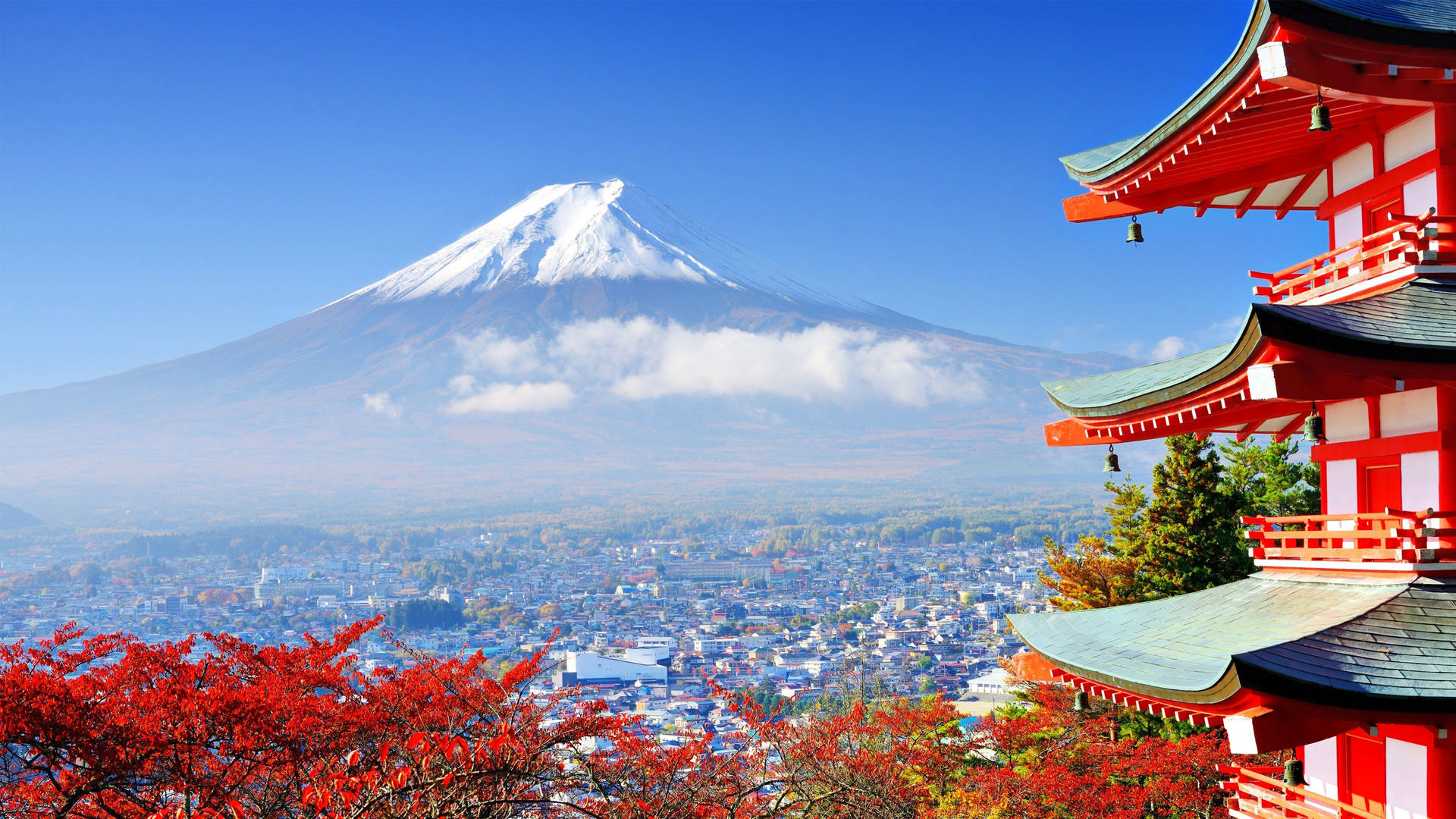 Călătorie 4K Japonia Fuji Fundal