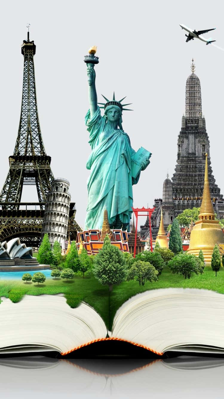 Călătorii iPhone Locuri Turistice Internaționale Fundal
