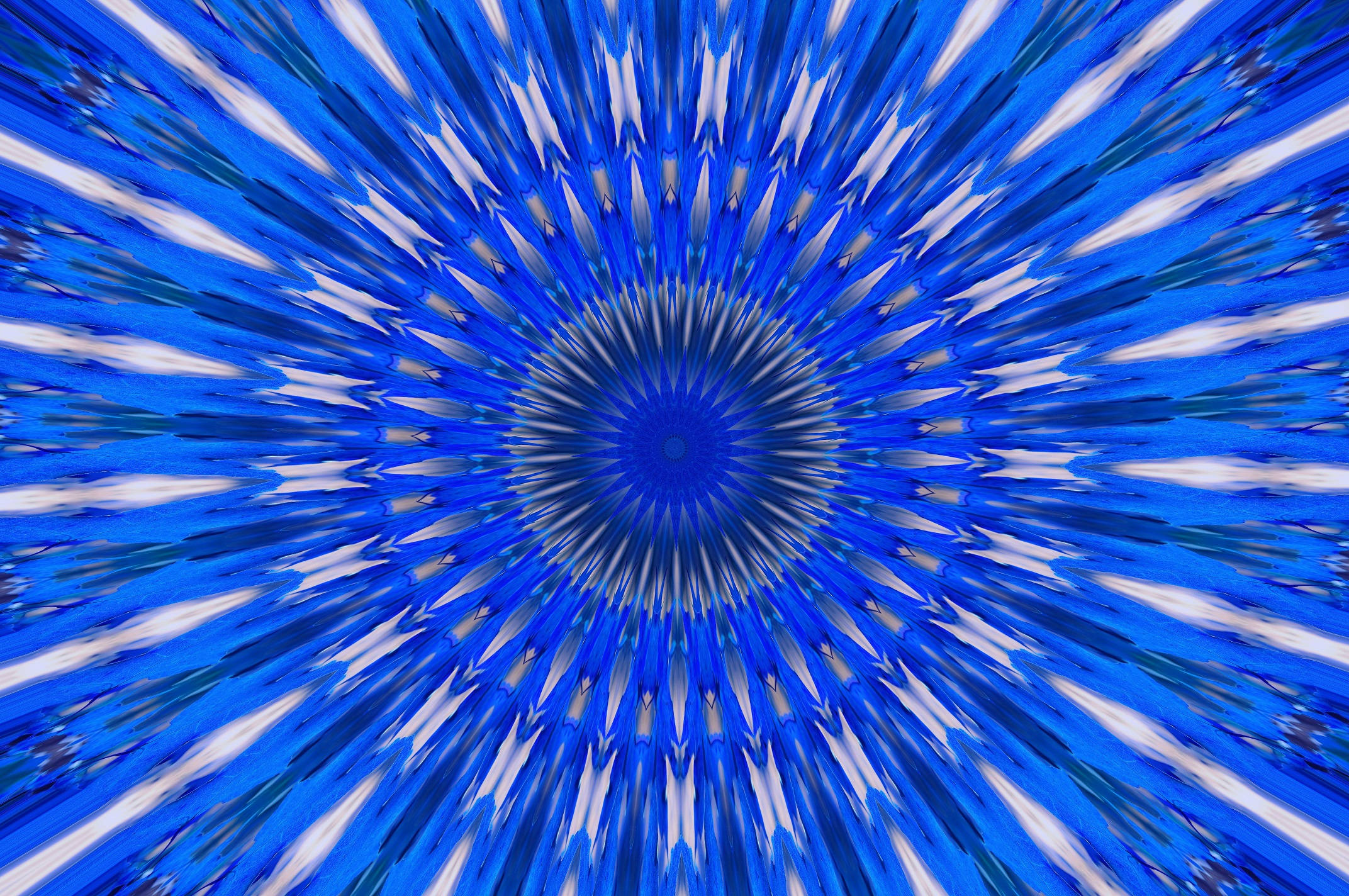 Caleidoscop Albastru Rece Fundal