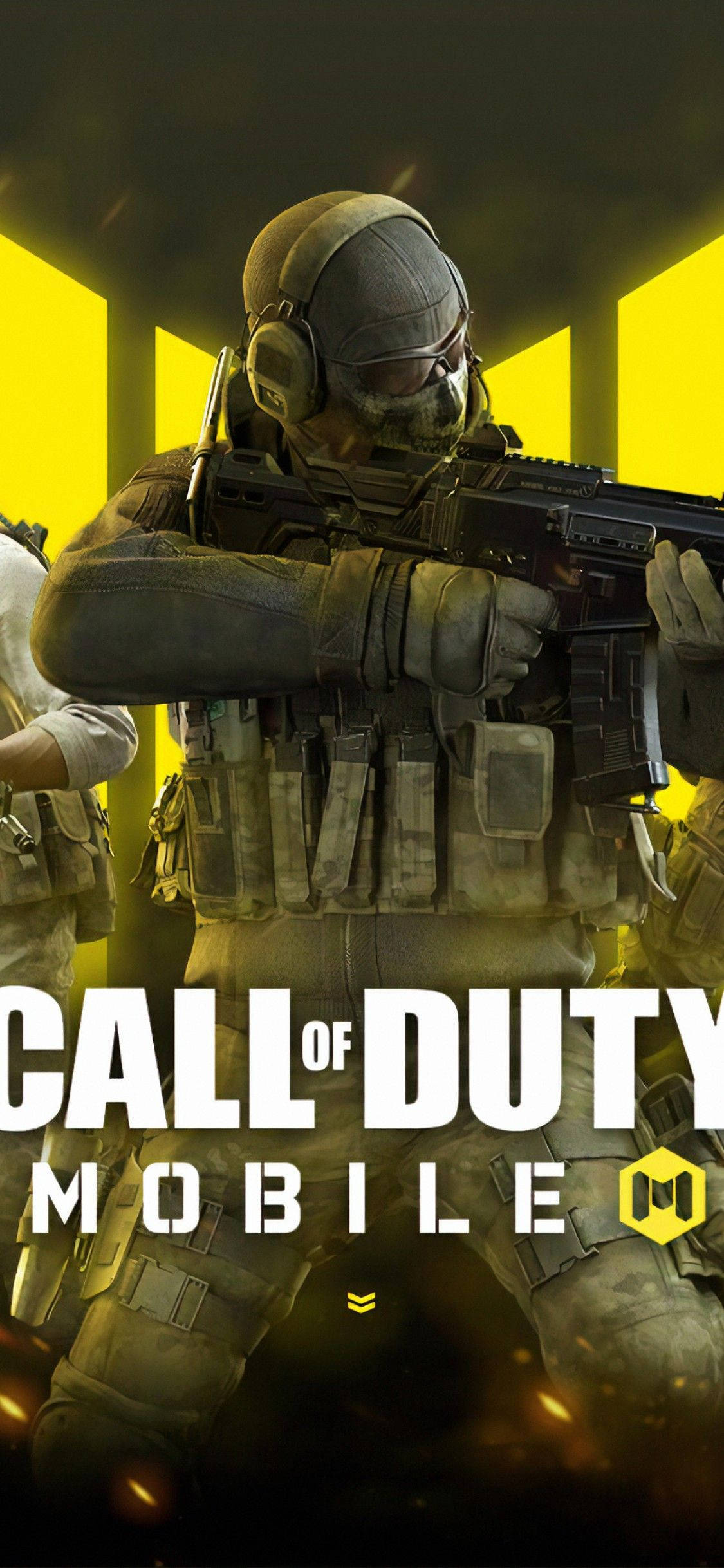 Call Of Duty Mobile Logo Ghost Fundal