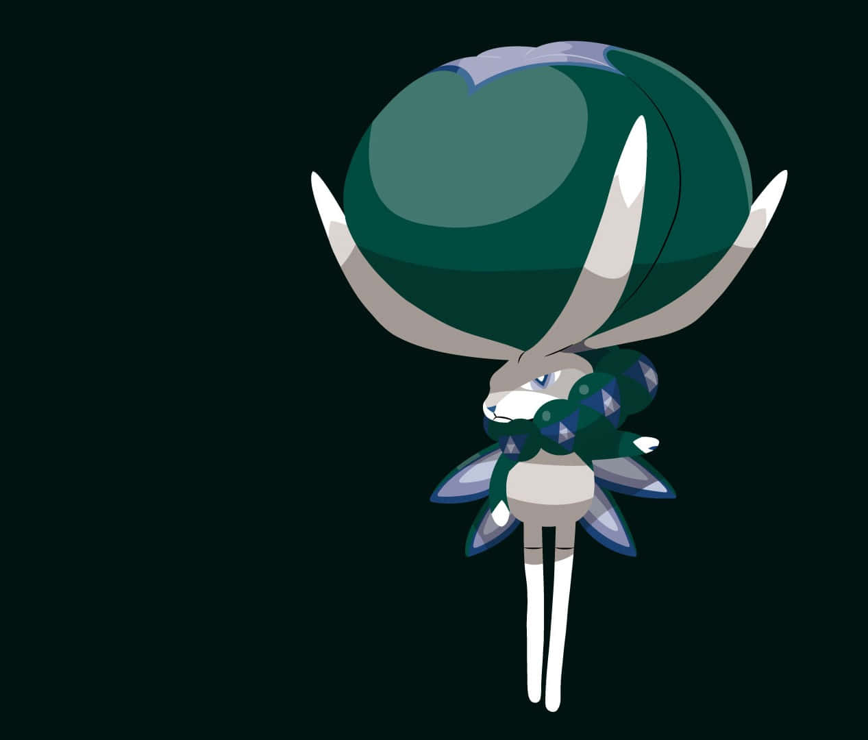 Calyrex Pokemon pe fundal negru Fundal