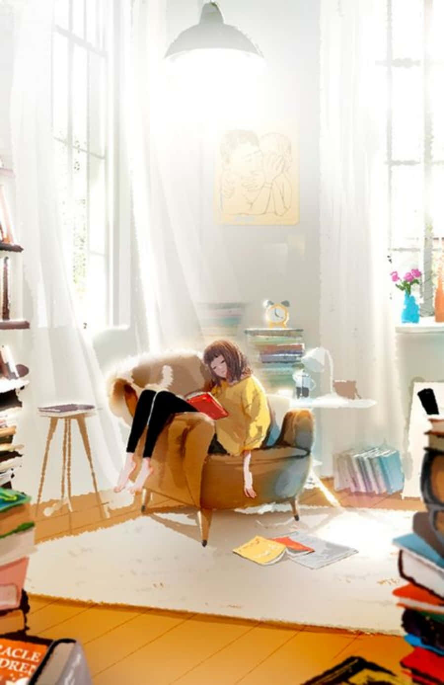 Camera anime colorată și inspirațională pentru cel mai mare fan Fundal