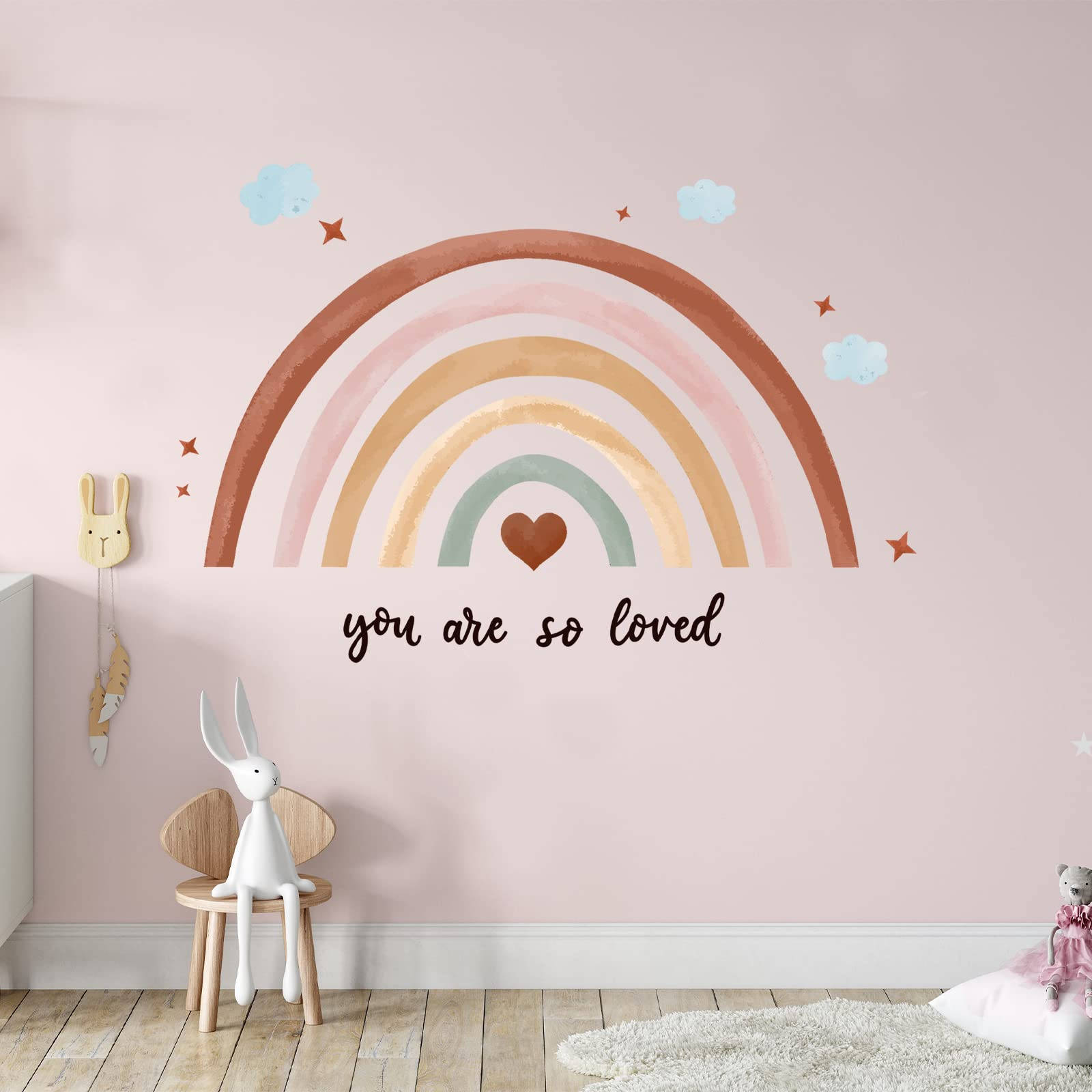 Camera copiilor cu curcubeu boho Fundal