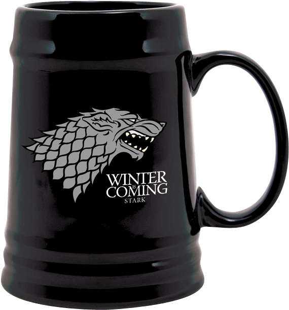 Cană Game of Thrones cu Sigiliul Stark Fundal