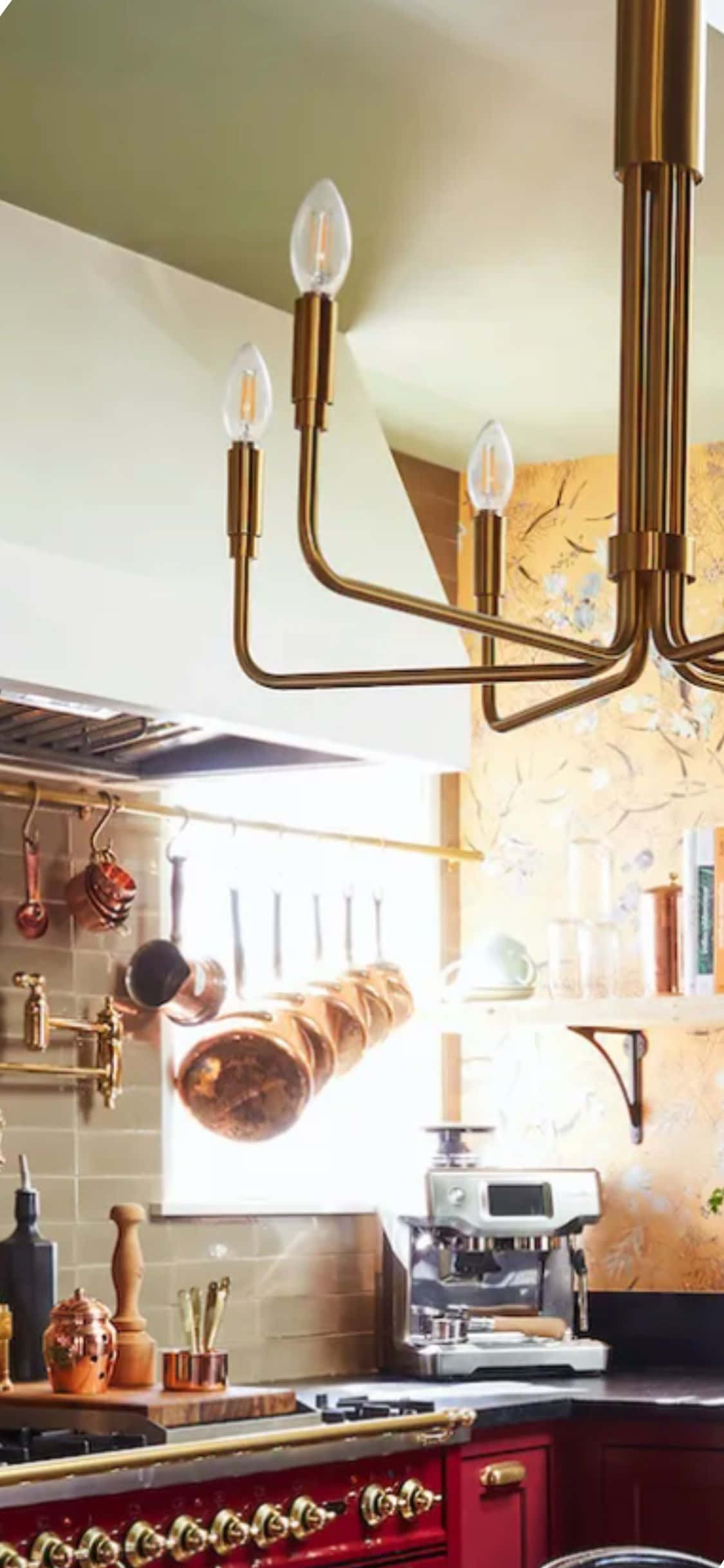 Candelabru modern – Fundal bucătărie iPhone X Fundal