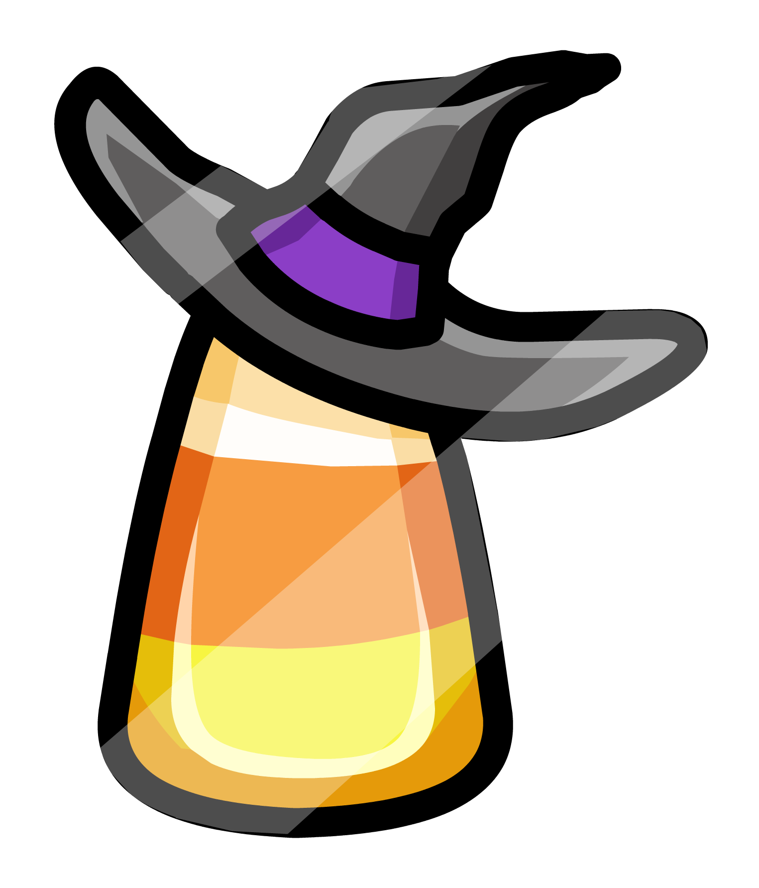 Candy Corn Potion cu Pălărie de Vrăjitoare Fundal