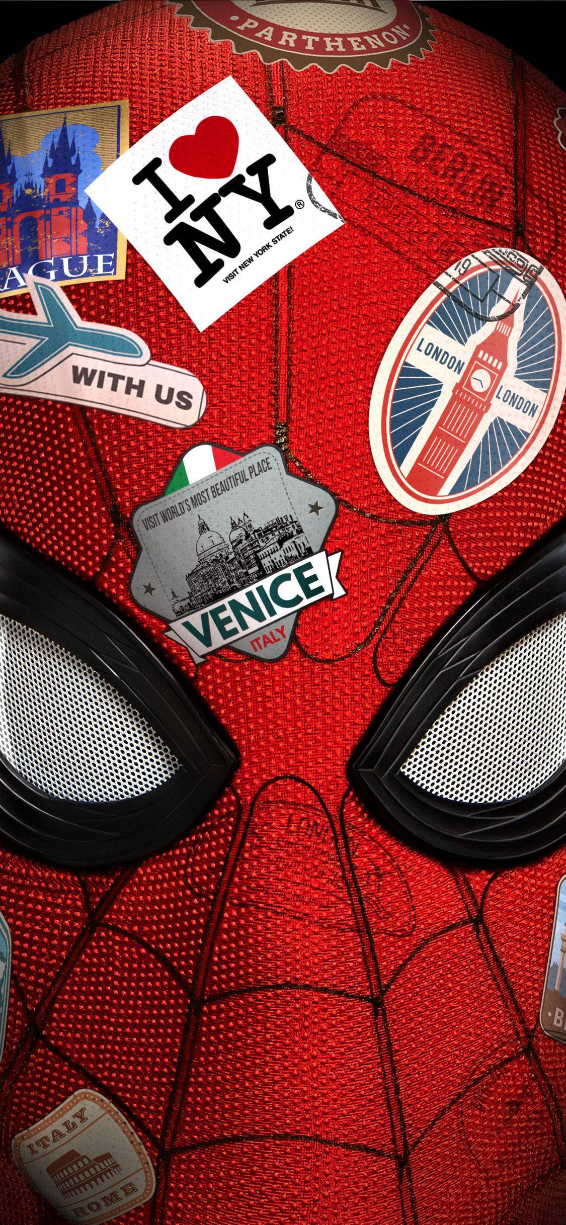 Cap Spiderman Marvel iPhone X Fundal