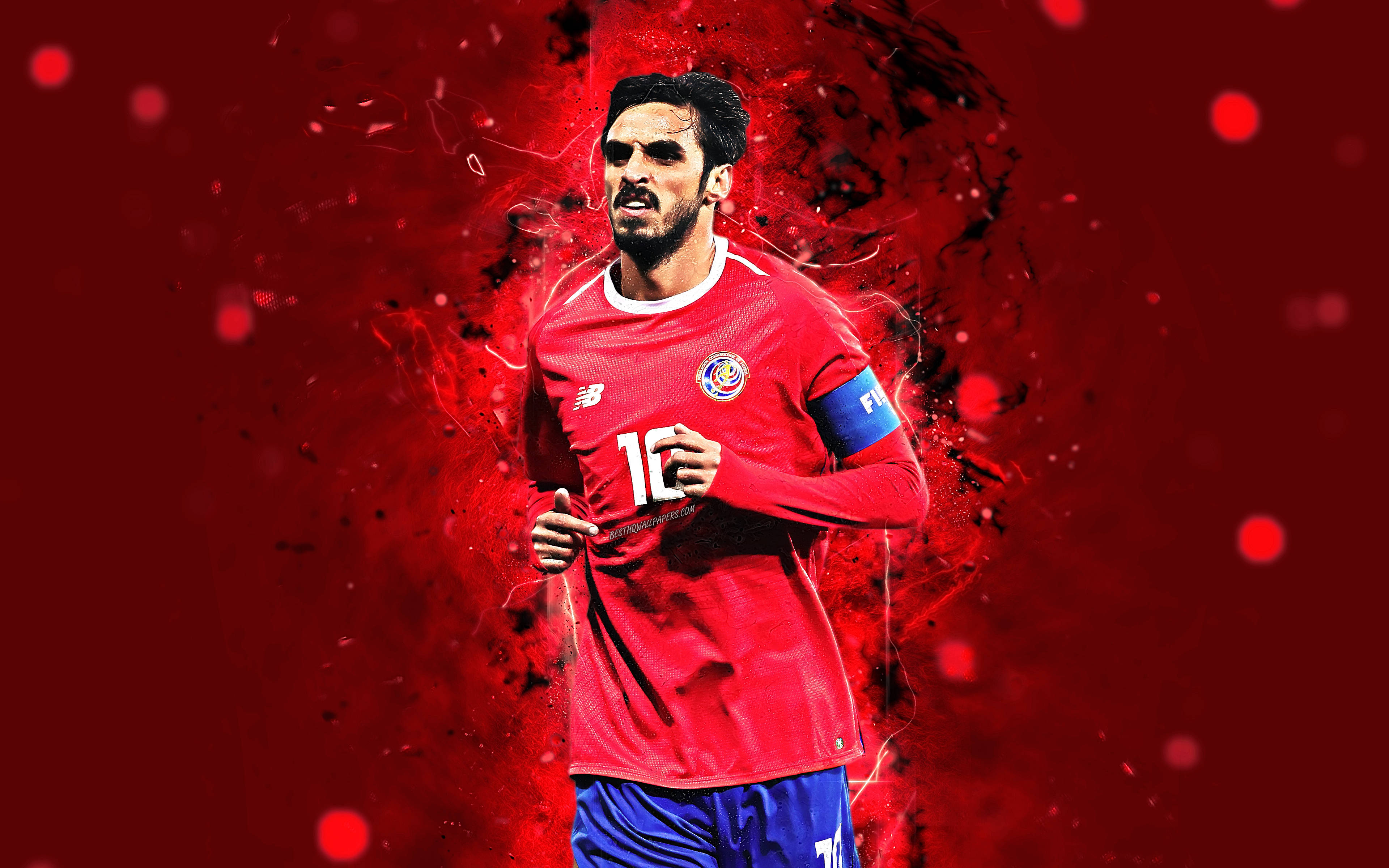 Căpitanul Echipei Naționale de Fotbal a Costa Ricăi, Bryan Ruiz Fundal