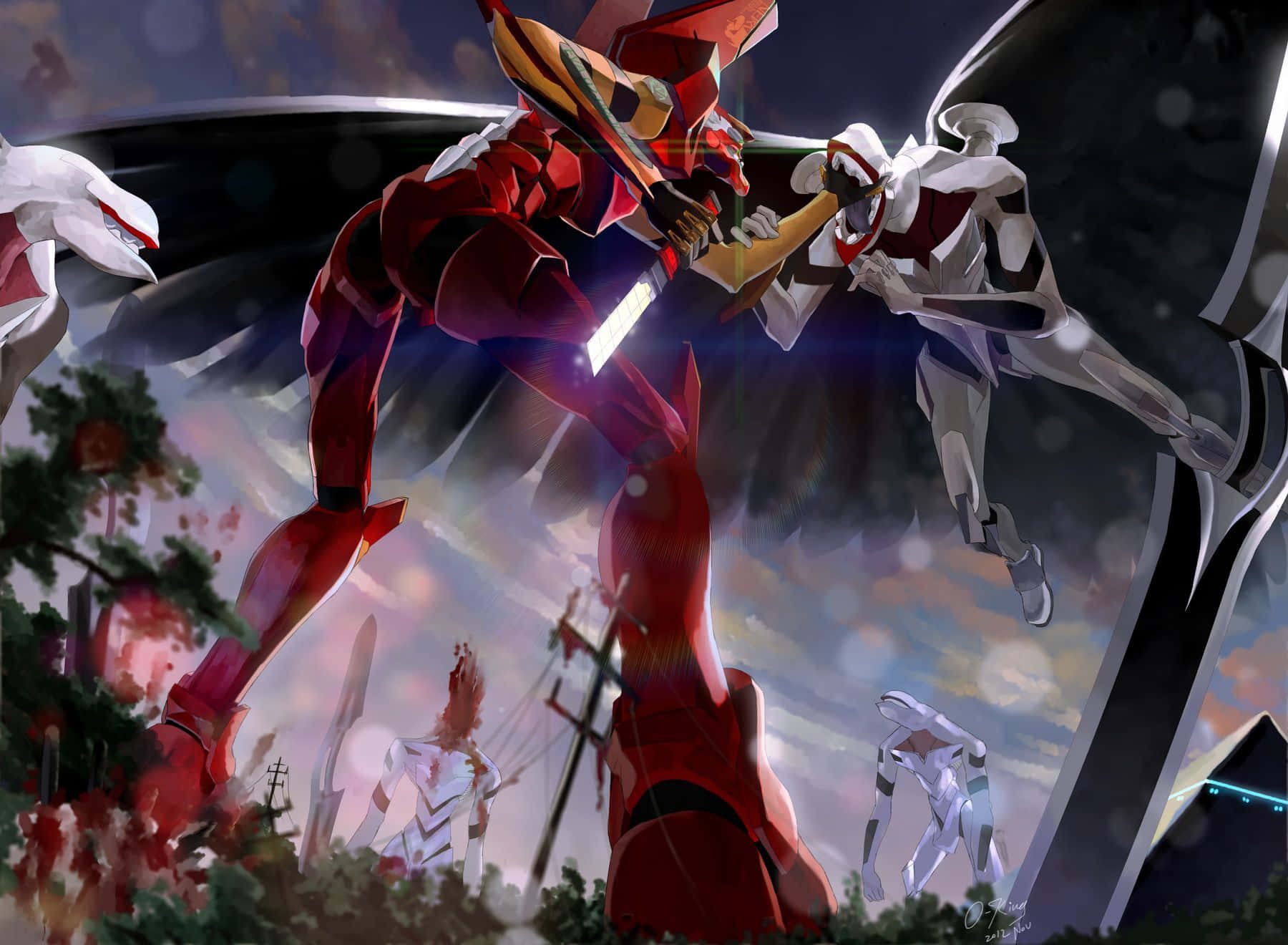 Capodopere de neegalat semnate de Hideaki Anno Fundal