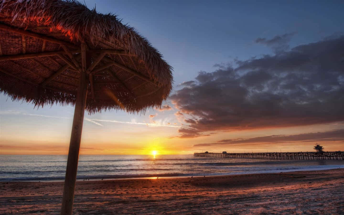 Captează esența verii californiene în timp ce te bucuri de soare în această scenă de plajă uimitoare. Fundal