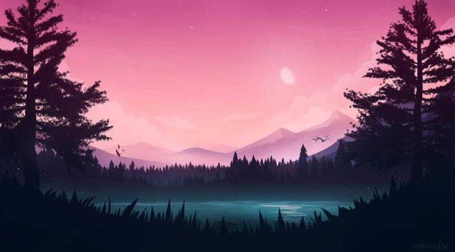 Captivant Fundal Roz Vectorial HD pentru Desktop Fundal