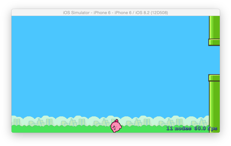 Captură de ecran din jocul Flappy Bird Fundal