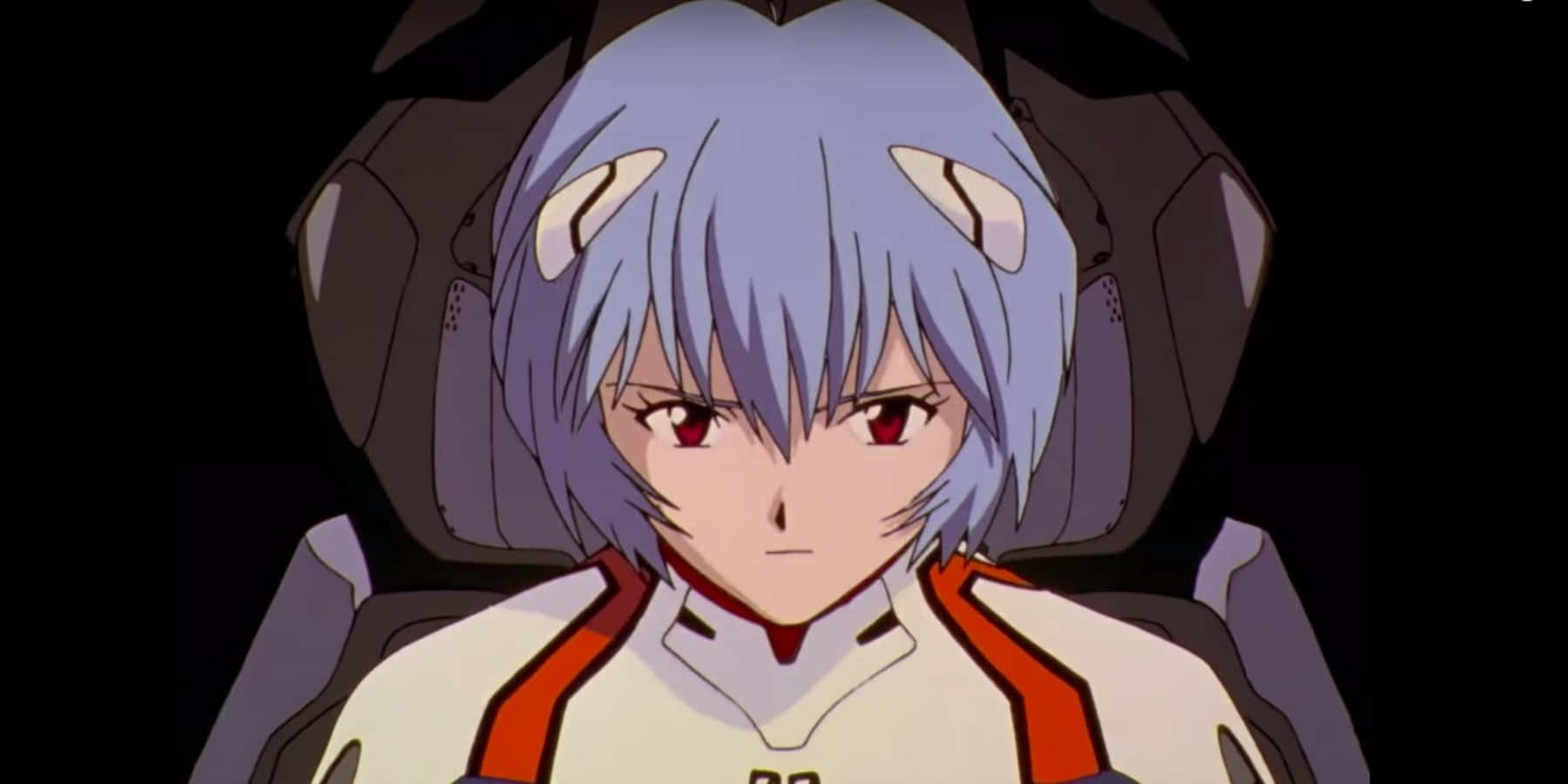 Capturând un moment de liniște între Shinji și Eva-01 în Neon Genesis Evangelion. Fundal