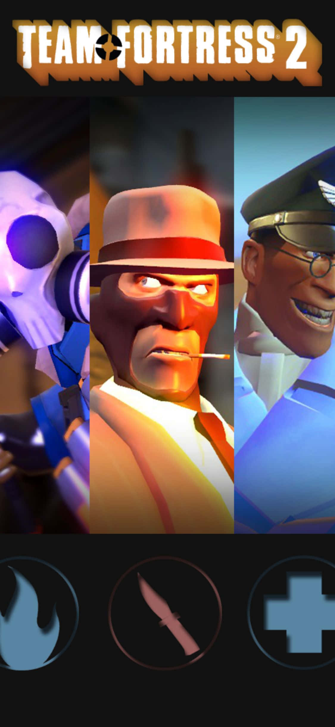 Capture the flag with your friends and show dominance with Team Fortress 2 on your new iPhone Xs Fundal