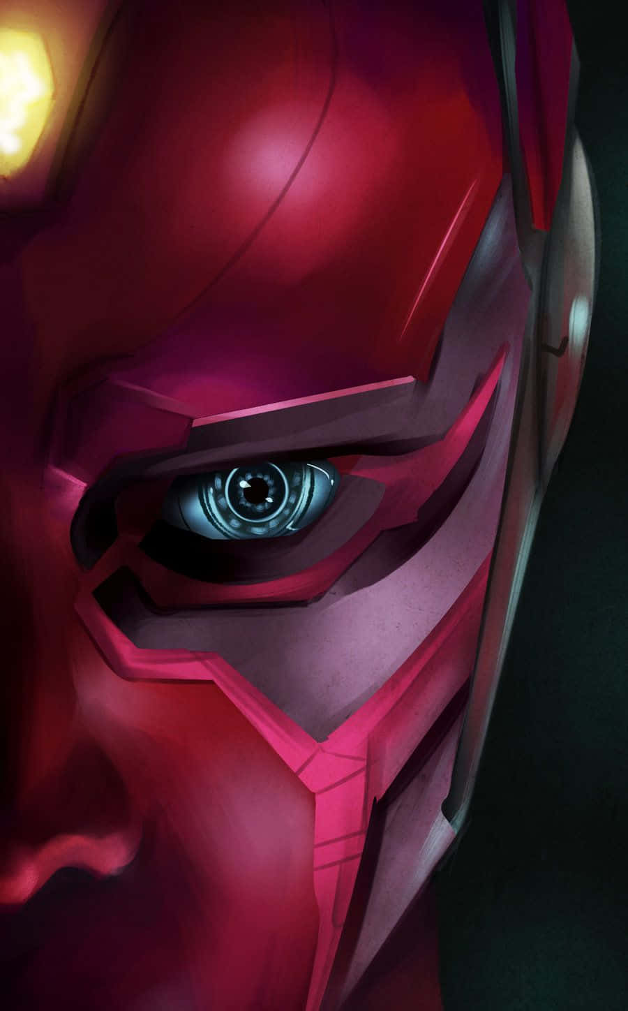Capul de Vibranium al lui Vision Avengers Fundal