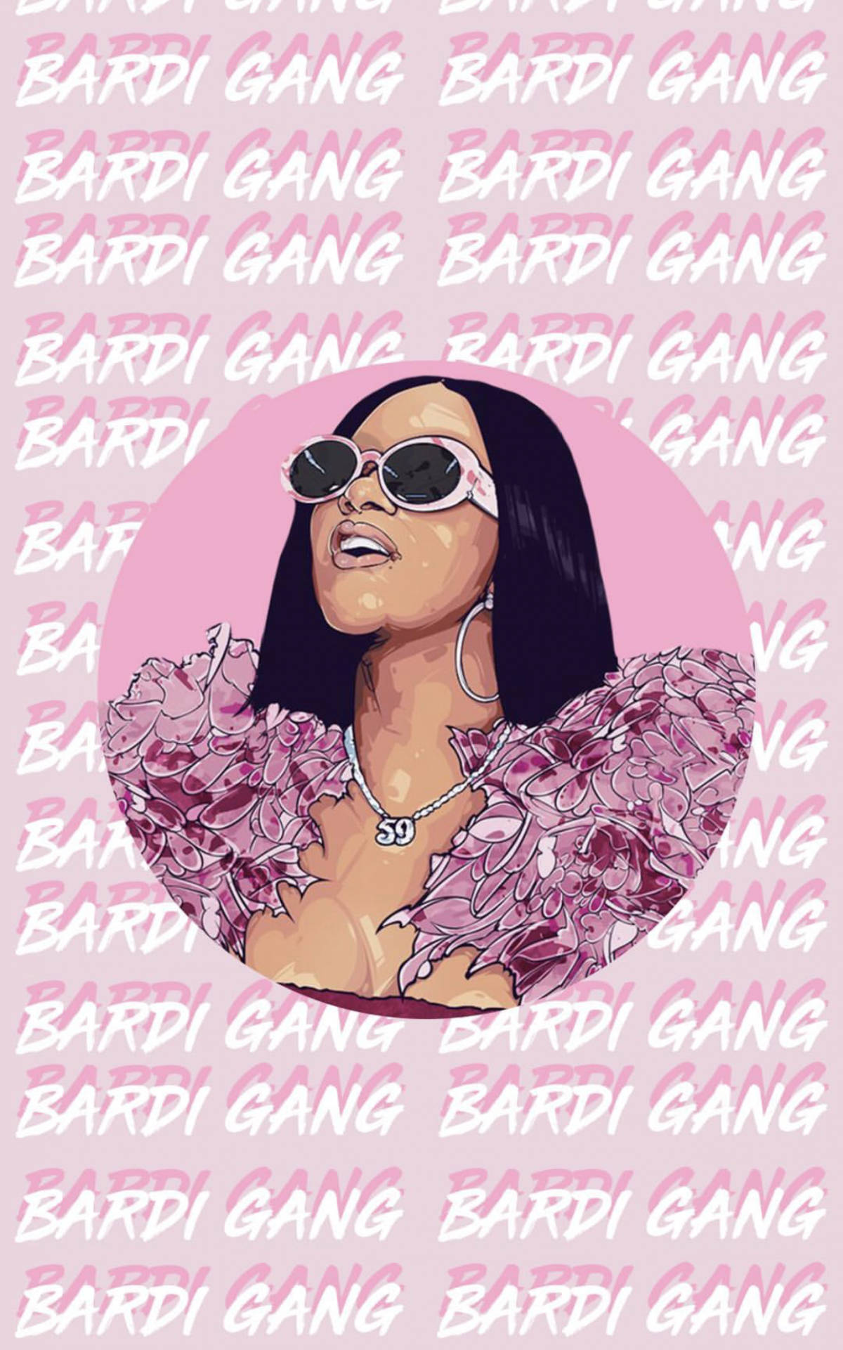 Cardi B Pink Bardi Gang Fundal